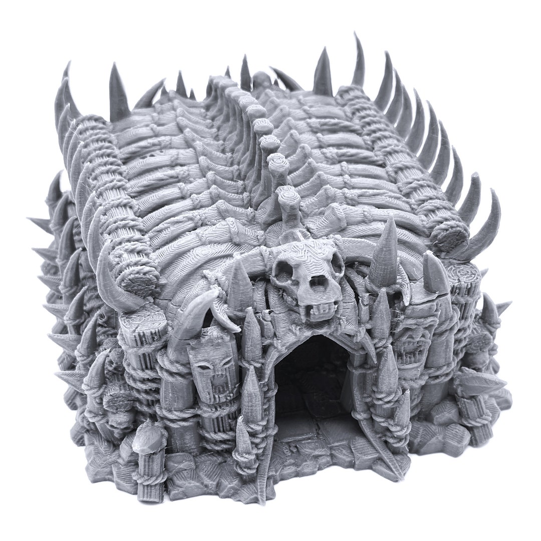 Tribal Bone House: 3D Printed RPG Wargame Terrain, 28mm Scale - Etsy