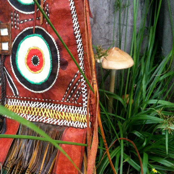 ultimate vintage hippie bag with fringe