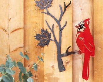 Red Cardinal Metal Bird / Metal Bird / Blue Jay Metal Bird / Home Decor / Garden Art