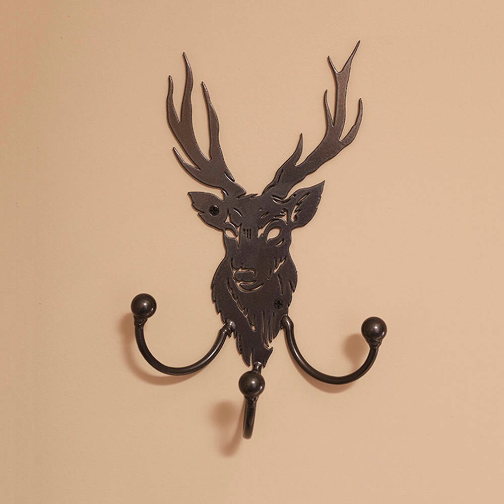 DEER WALL ART Metal Deer Head With Antlers Wall Decor/décor Etsy Canada