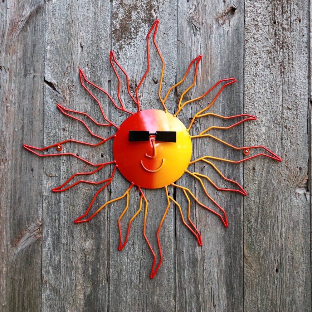 Metal Sun for Garden Yard Decor Wall Art Gift Idea for Etsy