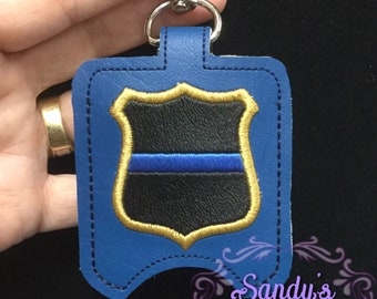 Dünne blaue Linie Hand Sanitizer Halter