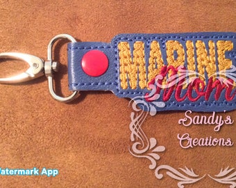Marine Mom Key Ring