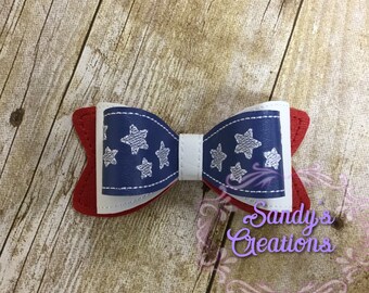 Patriotic Hair Bow