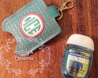 Monogrammiert Herz Sanitizer Halter