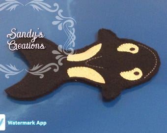 Orca Popsicle Holder - Felt or Vinyl