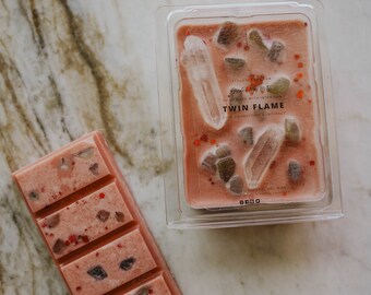 Soul Connection + Intimacy / Twin Flame Scented Wax Melts / Energy Wax Tarts / Aromatherapy / Intention Crystal Candles / Metaphysical Gifts