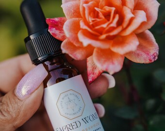 Sacred Womb Flower Essence | Divine Feminine Healing & Embodiment | Sacral Chakra | Self Love | Mother Wound | Goddess Energy | Womb Healing