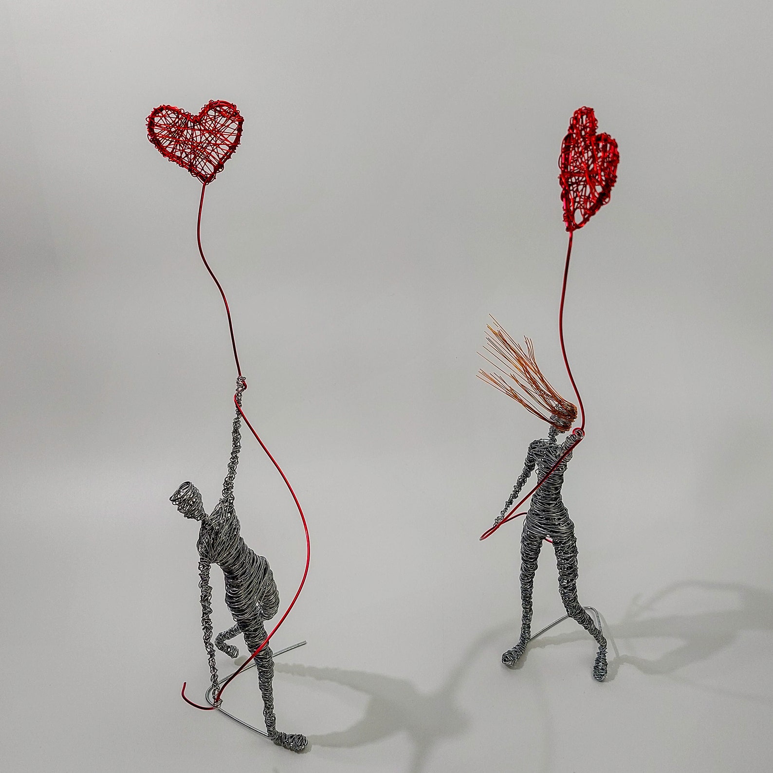 Man and Woman Metal Wire Sculpture Modern Sculpture Unique | Etsy