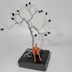 Greek Art Olive Tree Sculpture, Original Sculpture Art, The Thinker Man Idol Modern Statue Sculpture Art Tabletop Decor, Spiritual Gift