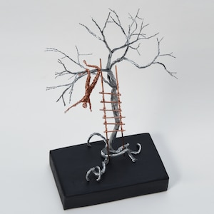 Baum Skulptur, Original Skulptur Kunst, Skulptur Kunst Tischdekoration, Einweihungsparty Geschenk, Baum des Lebens, spirituelles Geschenk, Wohnkultur, Wire Tree