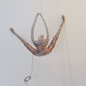 Climbing Sculpture Wall Art, Climbing Man, Gift for Home, Industrial Wall Sculpture, Home Decor, Rock Climbing, Climbing Figure, No 1