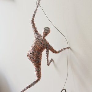 Wall Sculpture Art, Climbing Sculpture Wall Art, Climbing Man, Gift for Home, 3D Wall Art, Home Decor, Rock Climbing, Climbing Figure, No 2