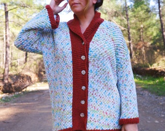 Confetti Cardigan Knitwear Cashmere Clothing Plus size US size 16 / 18 EU size 46 / 48