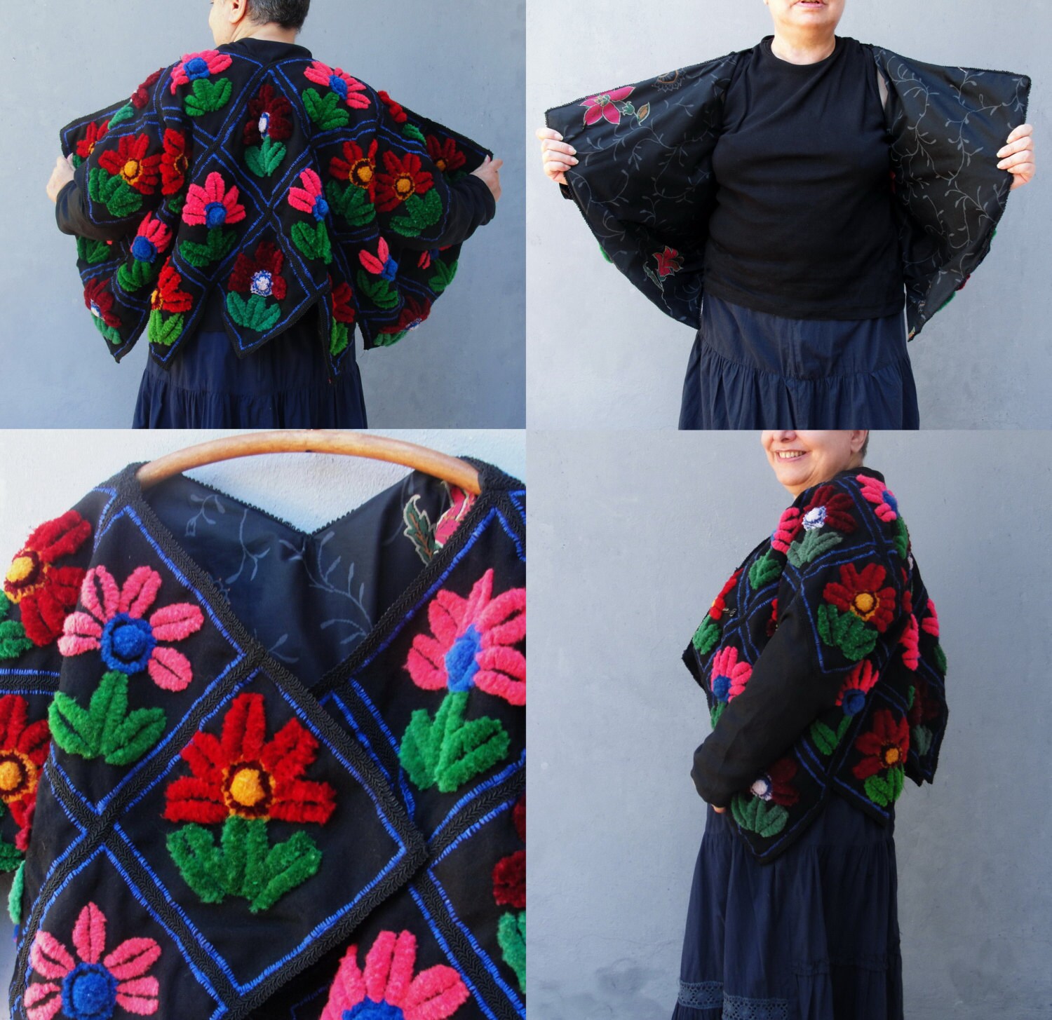 1950s Reversible Embroidery Acetate Yokosuka Souvenir Jacket