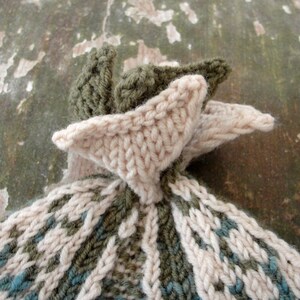 Nautical Wool Knit Hat Pisces, Fish, Luxurious Accessory Earthy Colors image 9