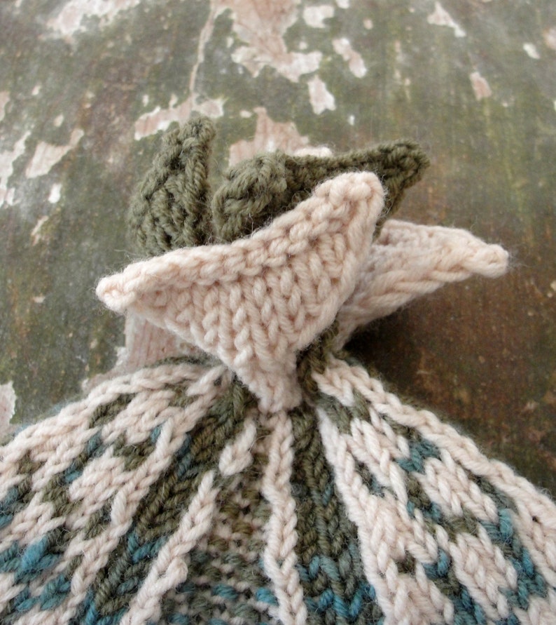 Nautical Wool Knit Hat Pisces, Fish, Luxurious Accessory Earthy Colors image 9