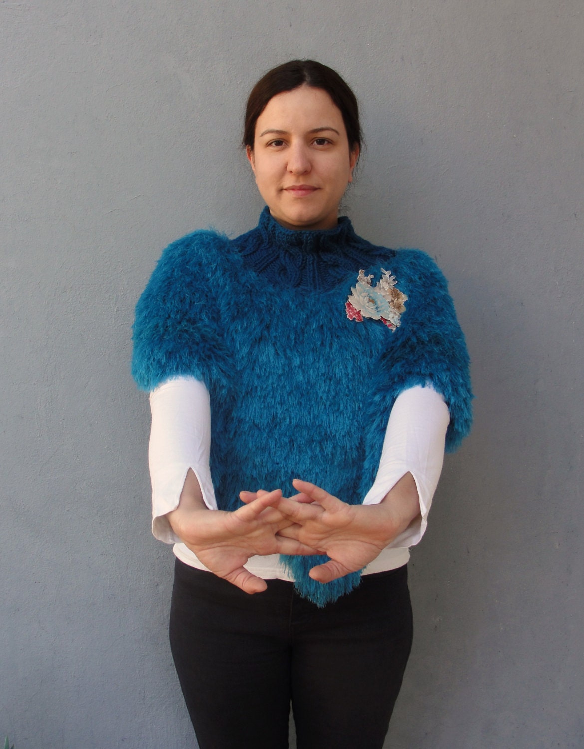 petite waterfall shawl coat