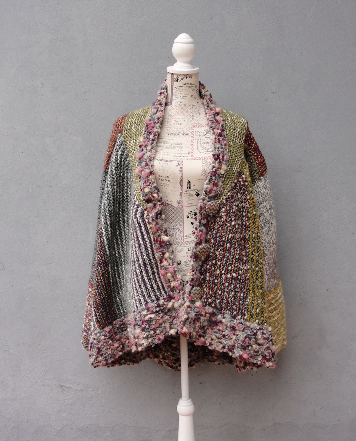 Knitted Jacket Cardigan Knitwear Clothing Large/ Extra Large Etsy