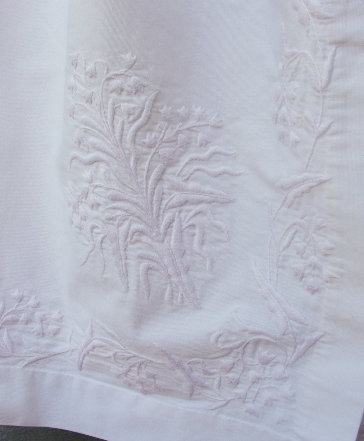 Antique Embroidered Christening Gown White Work Embroidery on - Etsy