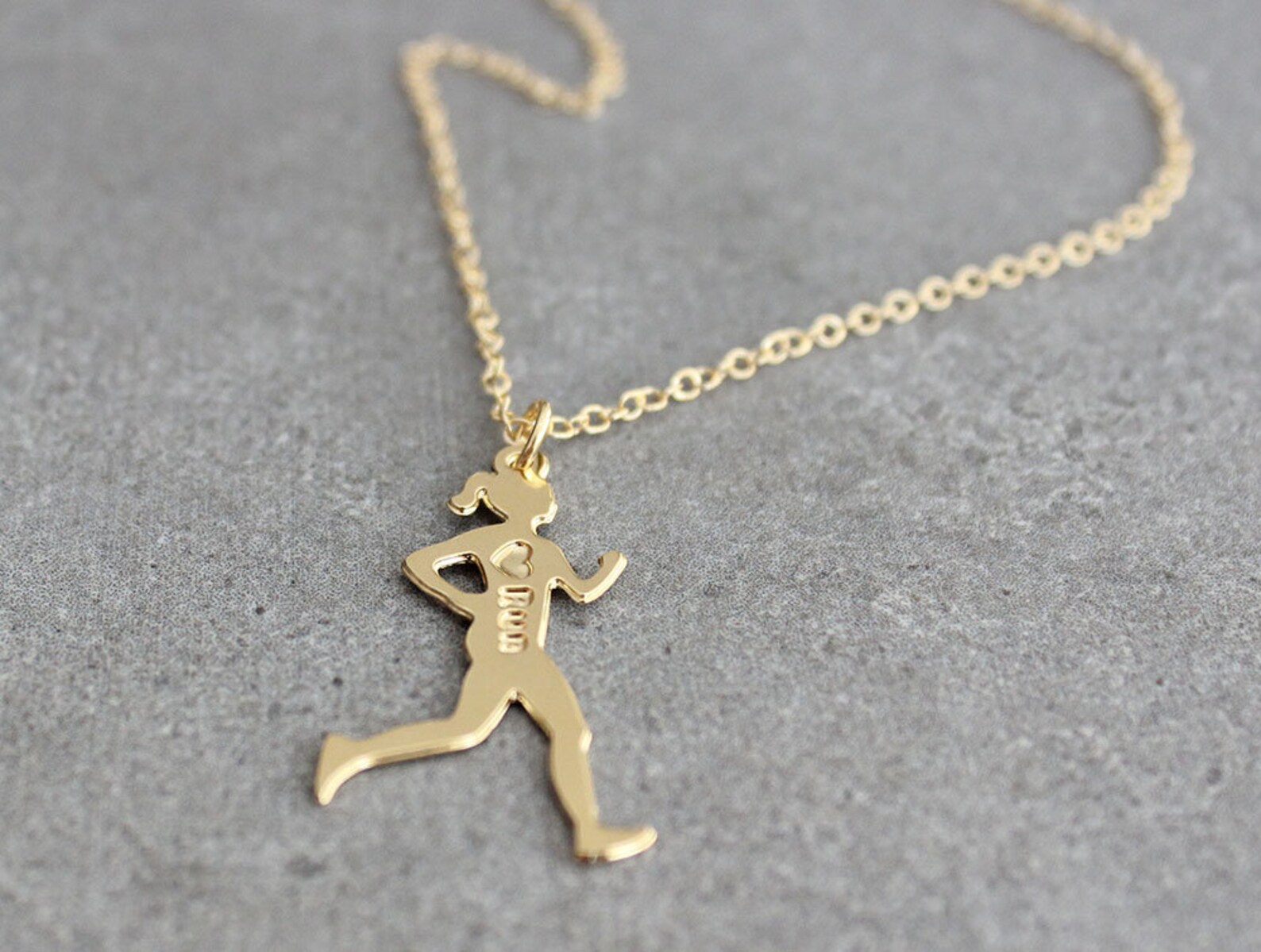 Running Jewelry Runner Necklace Athletes Jewelry Runner Etsy