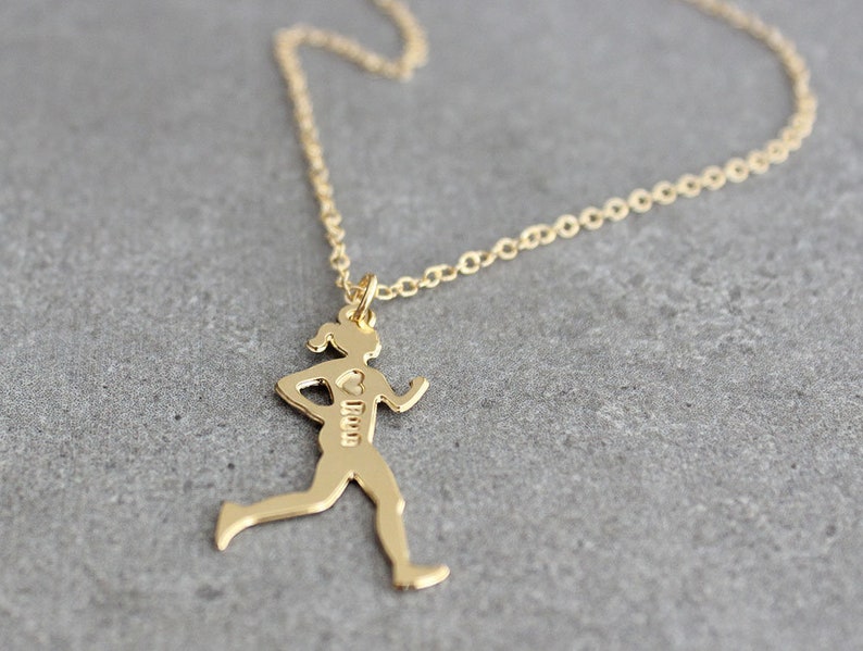 Running Jewelry Runner Necklace Athletes Jewelry Runner Etsy