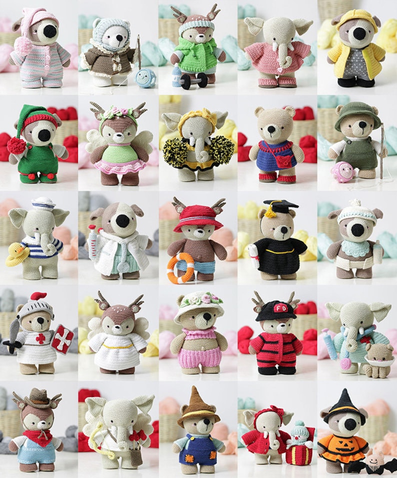 Dress-Up Amigurumi PDF book by amigurumi designer Madelenon image 2