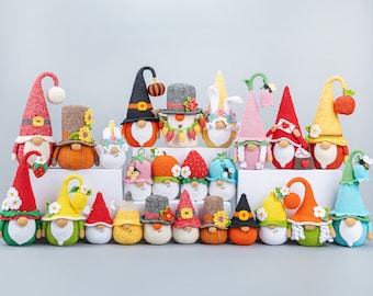 24 Crochet Gnome patterns - PDF amigurumi pattern book by Mufficorn, Amigurumi Gnomes
