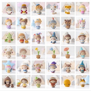 36 Mini Amigurumi Patterns - PDF book Mini Kingdom by amigurumi designer Olka Novytska (AradiyaToys)