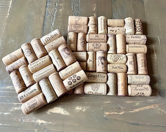 Wine cork trivet. Cork board. Hot pot stand. Table protector. Heat resistant mat.