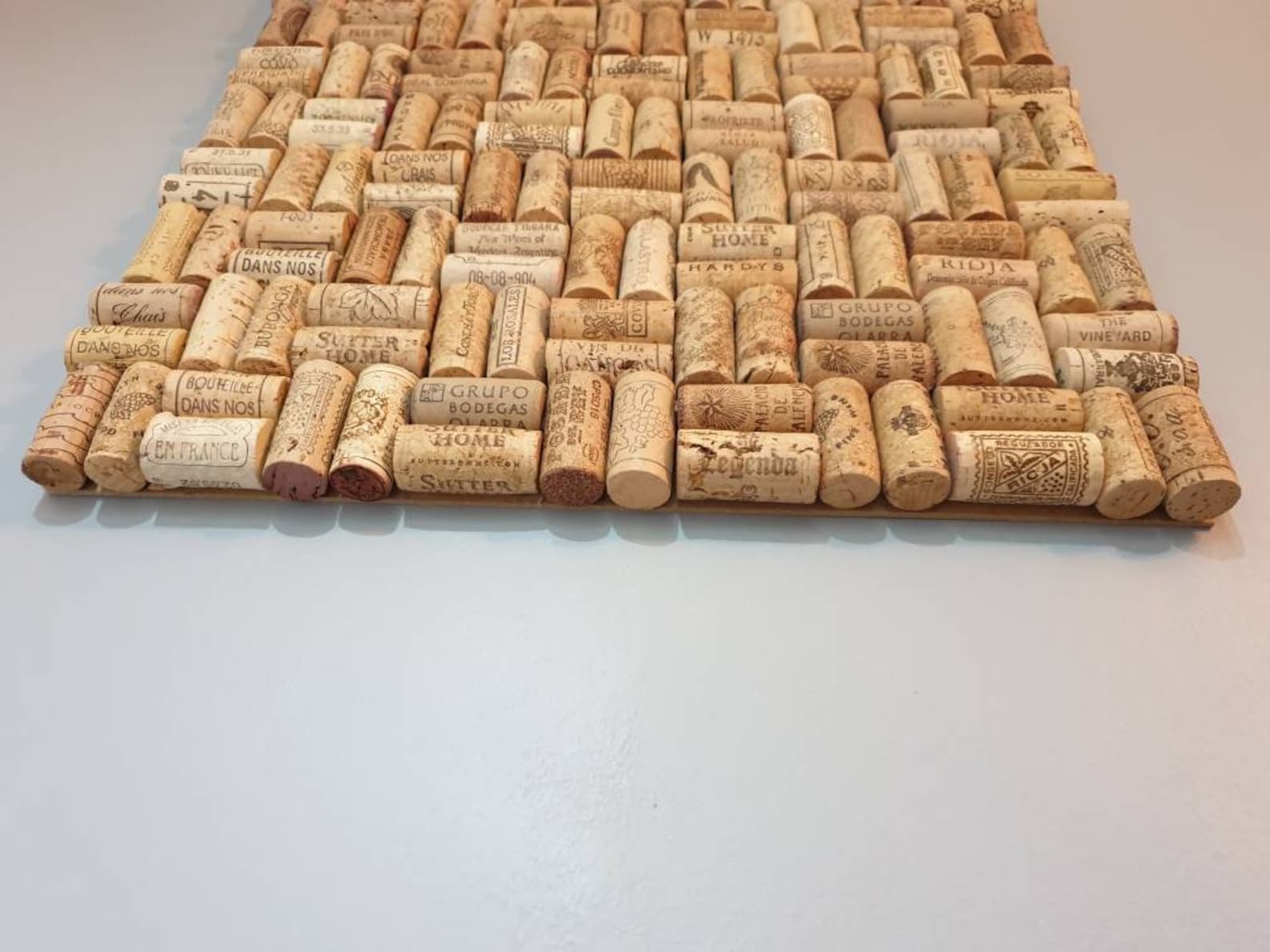 Wine Cork Notice Board. Memo Board. Pinboard. 40cm X 40cm. Etsy