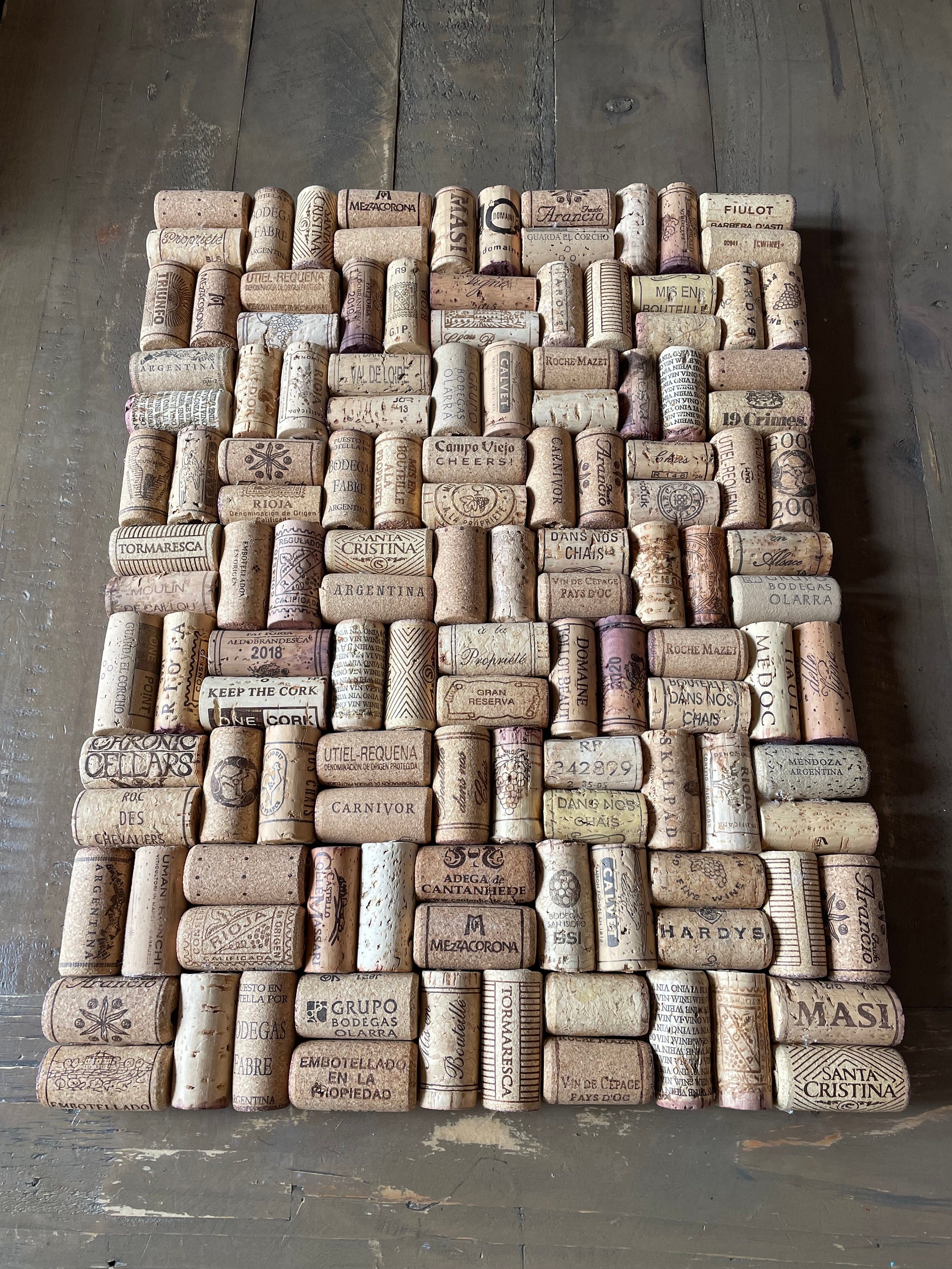 Wine Cork Notice Board. Memo Board. Pinboard. Various Sizes. Etsy