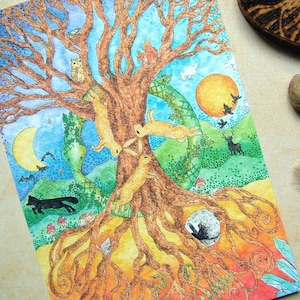 Stampa artistica dell&#39;albero della vita