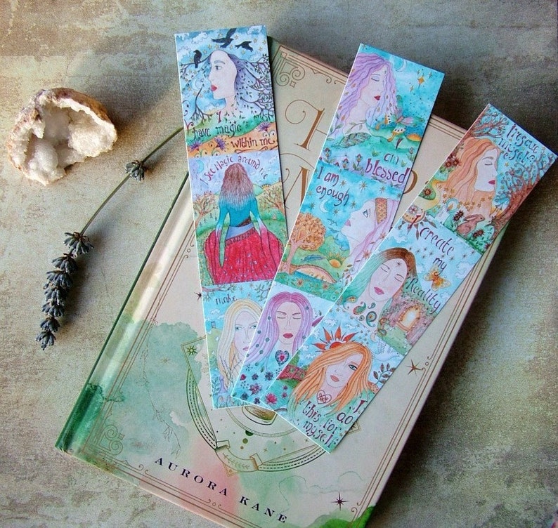 Women's Affirmation Bookmarks 3 Mindful Bookmarks Etsy UK