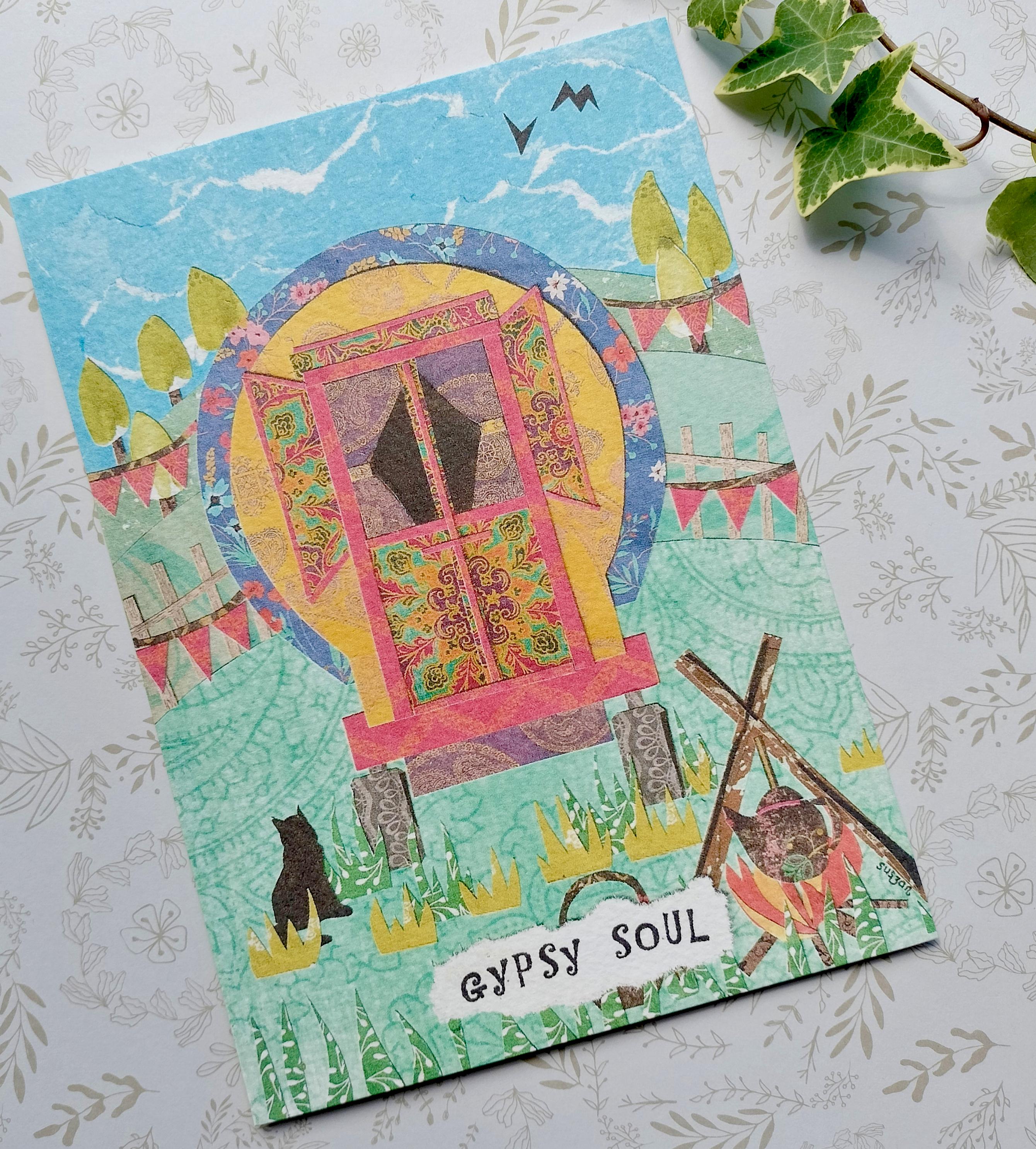 Gypsy Soul Print, Gypsy Caravan Affirmation Quote Art Print