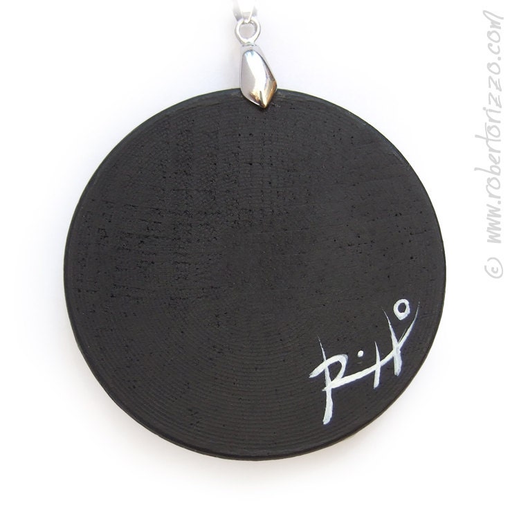 Hand Painted Art Necklace With a a Tiger's Head Original Etsy