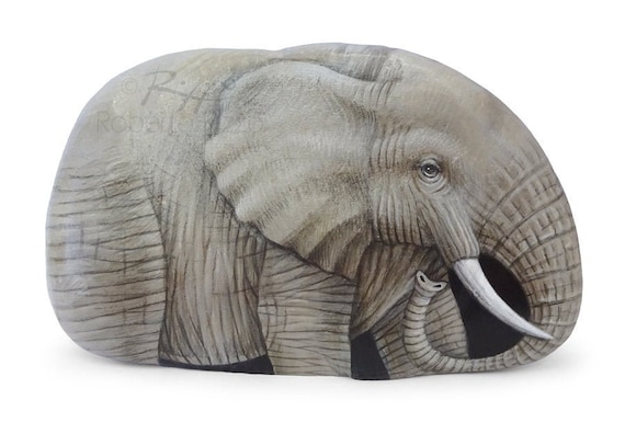 象、ゾウ、石 入れ子彫刻☆象の中に象☆置物 オブジェ 石彫刻