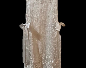 White lace dress for girls / dress for weddings, christenings, communions or parties