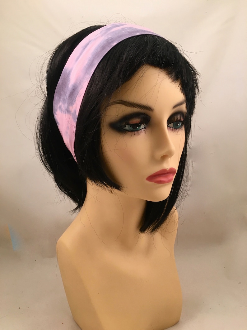 Pink Headband / Polka Dot Hair Bands / Bandana / Flower Turban Etsy