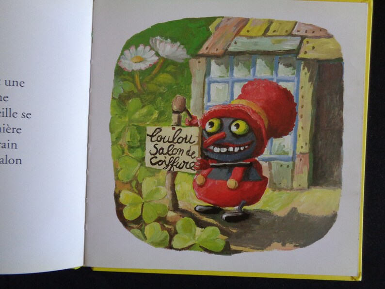 Vintage Childrens Book In French Loulou Le Pou - 