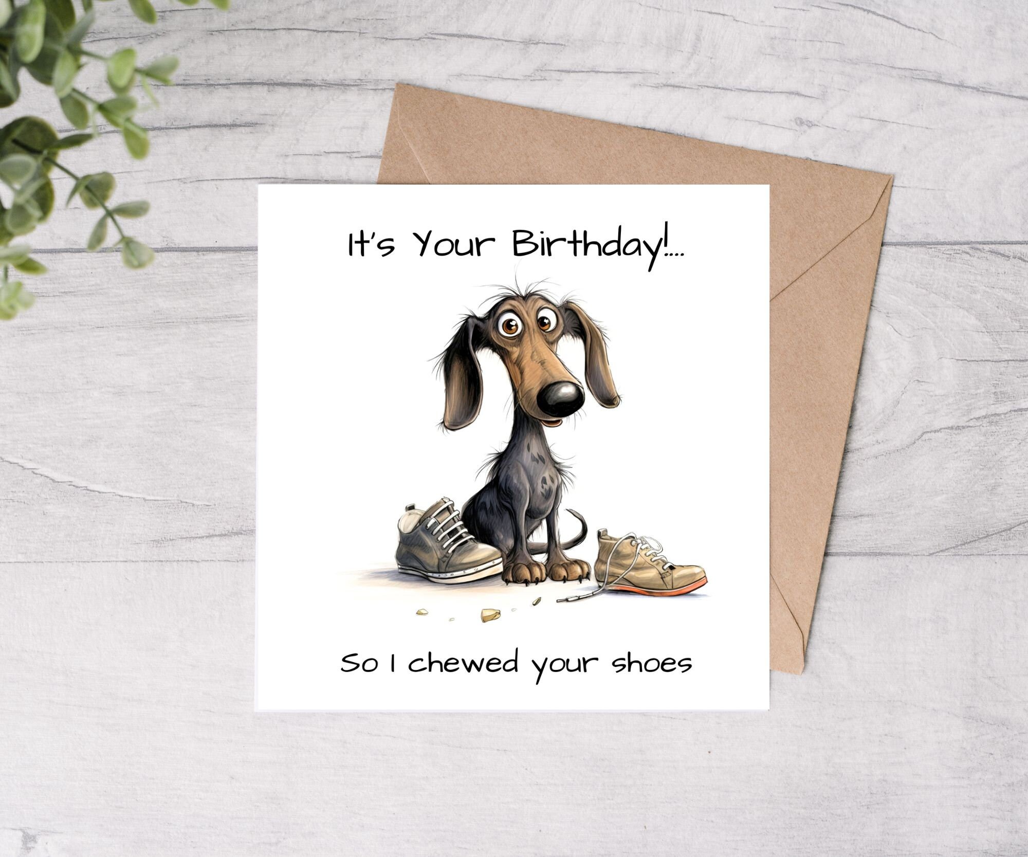 Funny Dachshund Birthday Card, Dog Lover Gift - Etsy UK