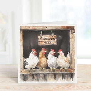 Carte d'art poule, carte d'art poulet, carte d'anniversaire poule, carte d'anniversaire poulet, carte vierge poule, carte vierge poulet, carte toute occasion poule.