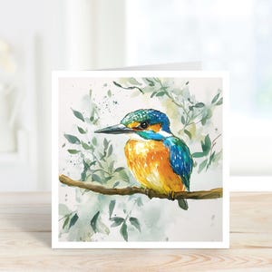 Kingfisher Greetings Card, Kingfisher Art Card, Kingfisher Birthday Card, Kingfisher Blank Card, Kingfisher Any Occasion Card, Wildlife Card