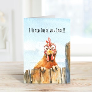 Carte d'anniversaire de poulet, carte d'anniversaire de poulet drôle, carte d'anniversaire de poule,