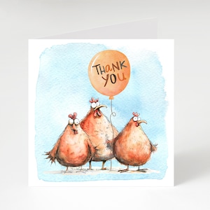 Carte de remerciement, carte de remerciement poulet, carte de remerciement poule, carte de poule, carte de poulet, carte de remerciement drôle, carte de poule drôle, carte de poulet drôle