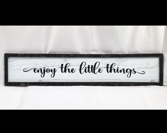 Enjoy the little things "Farmhouse Shiplap" sign, style 1