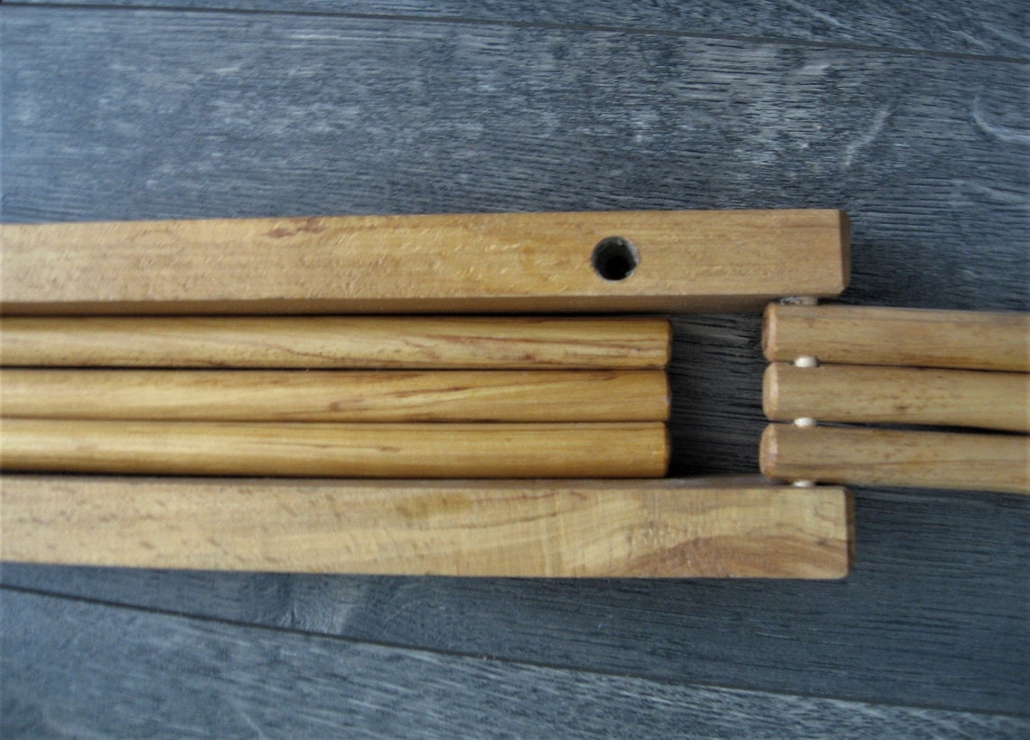 Wood Drying Rack Wall Mount 6 Dowel Arms Etsy