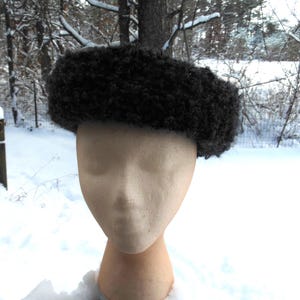Vintage Brown Curly Lamb Hat Karakul Fur Union Made USA Vintage Brown Curly Lamb Hat Karakul Fur Union Made USA main image 4