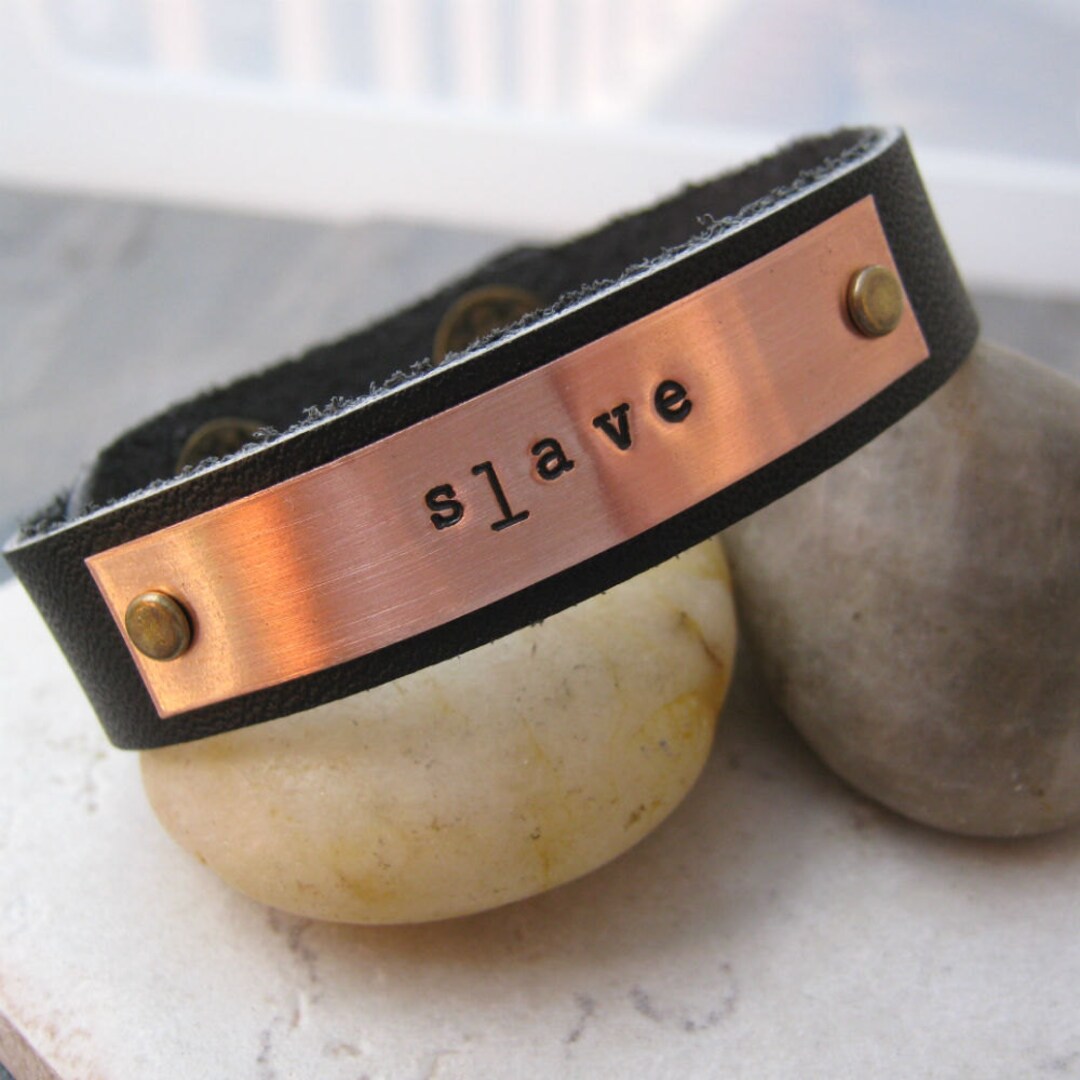 Slave Leather Cuff Bracelet 1/2 Inch Leather Cuff Choose Etsy