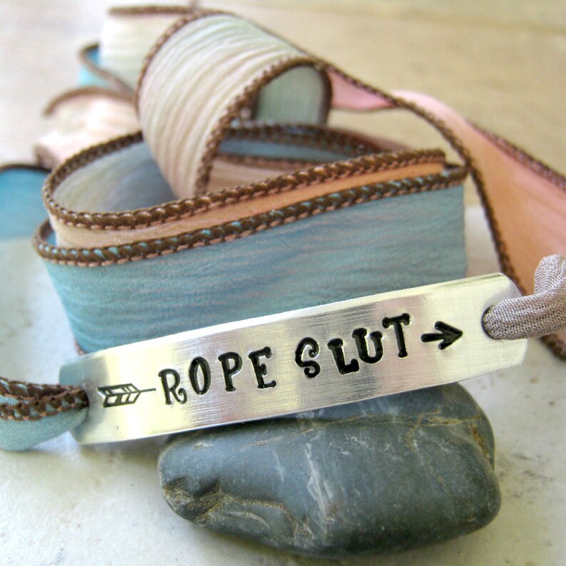Rope Slut Bracelet Bondage Bracelet Rope Lover Tie Me Up ...